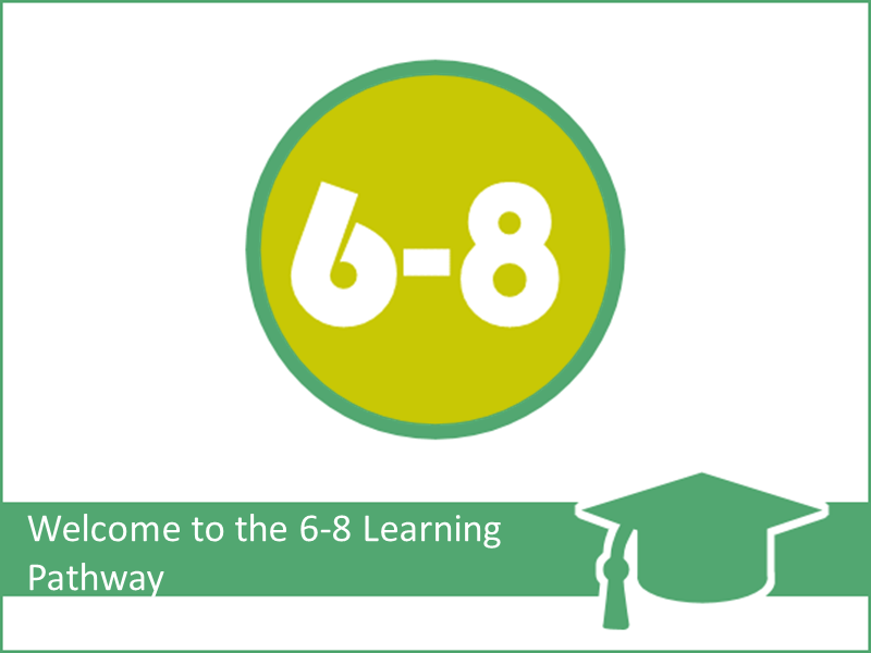 Welcome to the 6-8 Digital Content Learning Pathway